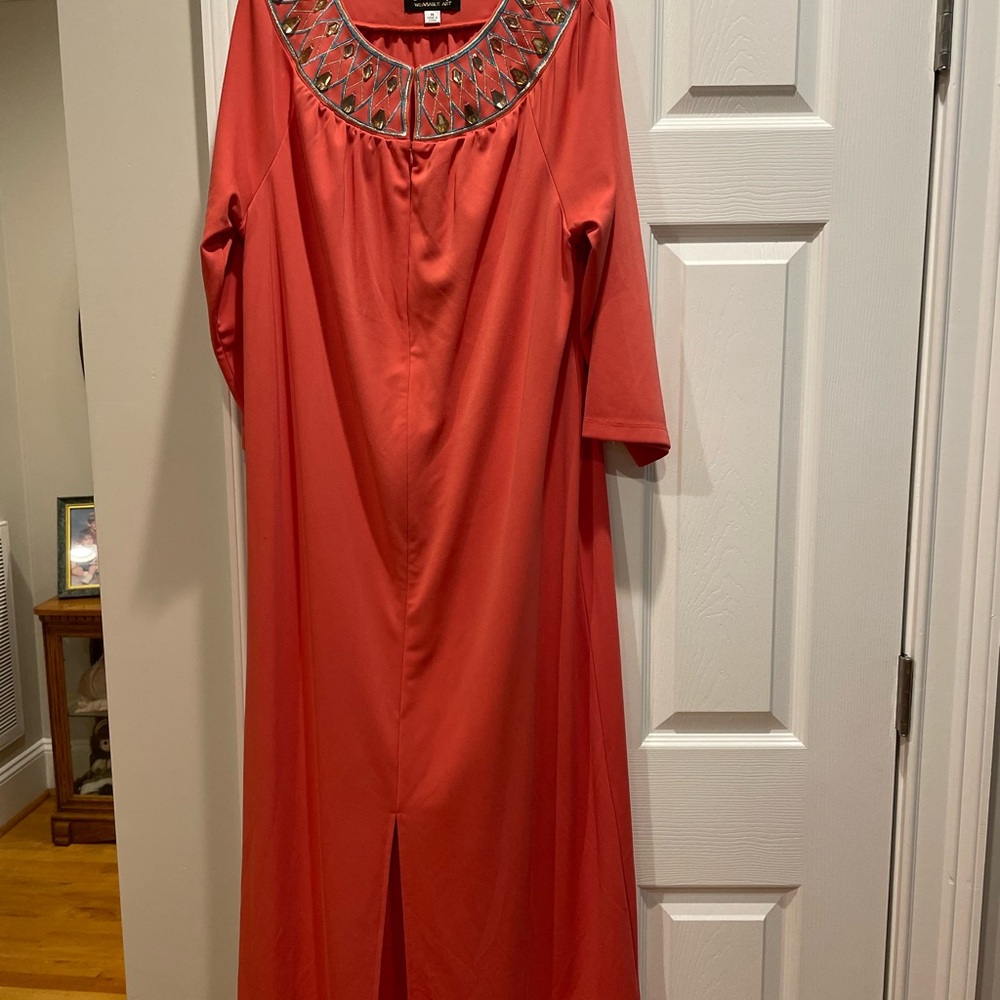 Elegant Red Embellished Dress